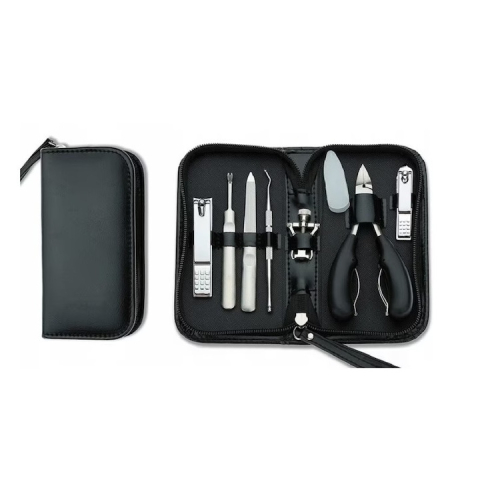 Set elegant de manichiură și pedichiură, cu husă neagră pentru depozitare – 7 accesorii de îngrijire completă, pentru unghii perfecte oriunde [5]