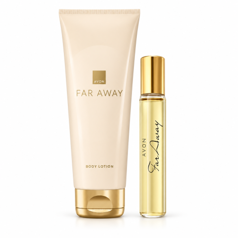 Set Ingrijire femei - Set Far Away pentru Femei, Apa de Parfum 10 ml + Lotiune de Corp 125 ml, Avon