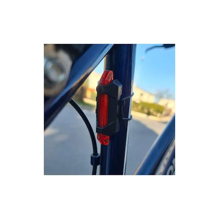 Set far si stop,model Bike Light,autonomie 4 ore,alimentare USB,rezistenta la apa [4]