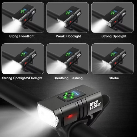 Set far si stop pentru bicicleta ,model Bike Light, autonomie 4 ore,alimentare USB, rezistenta la apa [5]