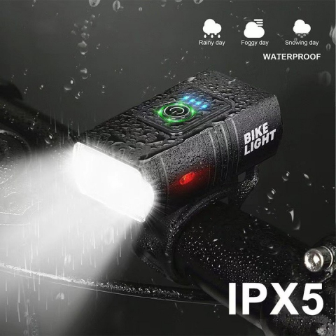 Set far si stop pentru bicicleta ,model Bike Light, autonomie 4 ore,alimentare USB, rezistenta la apa [6]