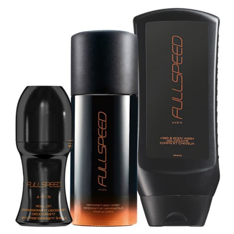 Set Ingrijire barbati - Set Full Speed pentru El, parfum 75 ml, gel dus 2in1 250 ml, roll-on 50 ml