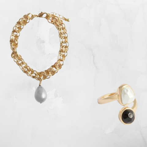 Set Inel și Brățară Avon Lestari – eleganță aurie, perle delicate și feminitate rafinată [1]