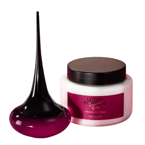 PARFUMURI & SETURI - Set Love Potion Sensual Ruby Oriflame, apa de parfum 50 ml si crema de corp parfumata 250 ml pentru ritual floral gurmand seducator