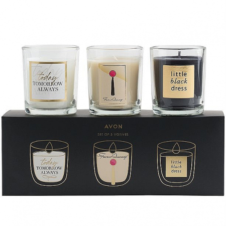 Set 3 lumanari parfumate Avon 140 gr buc, (Today,Far Away,Litttle Black Dress) [1]