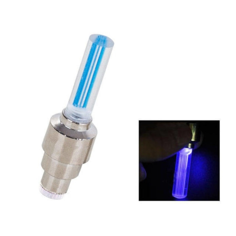 Set lumini LED pentru ventil, cu senzor de miscare, lumina albastra – compatibil universal pentru masini si biciclete, impermeabil, alimentare cu baterii [1]