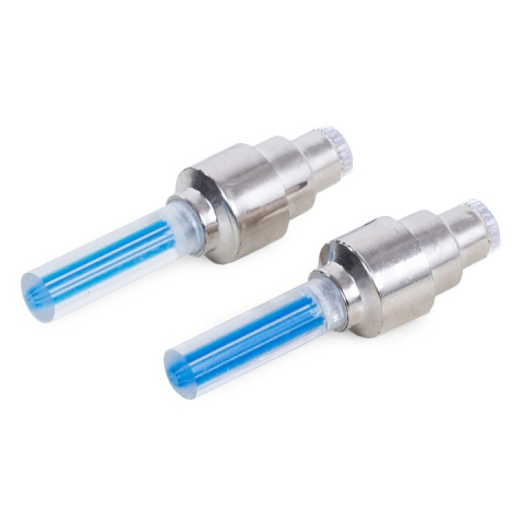 Set lumini LED pentru ventil, cu senzor de miscare, lumina albastra – compatibil universal pentru masini si biciclete, impermeabil, alimentare cu baterii [4]