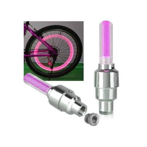 Set lumini LED pentru ventil, cu senzor de miscare, lumina roz – compatibil universal pentru masini si biciclete Adauga un plus de vizibilitate si stil vehiculului tau cu acest set de lumini LED pentr [6]