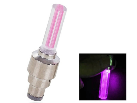 Set lumini LED pentru ventil, cu senzor de miscare, lumina roz – compatibil universal pentru masini si biciclete Adauga un plus de vizibilitate si stil vehiculului tau cu acest set de lumini LED pentr [2]