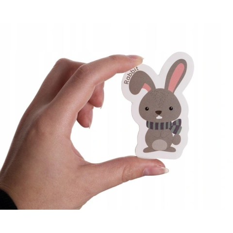 Set magneti pentru frigider cu animale si cutie metalica pentru depozitare, 40 piese multicolore [1]