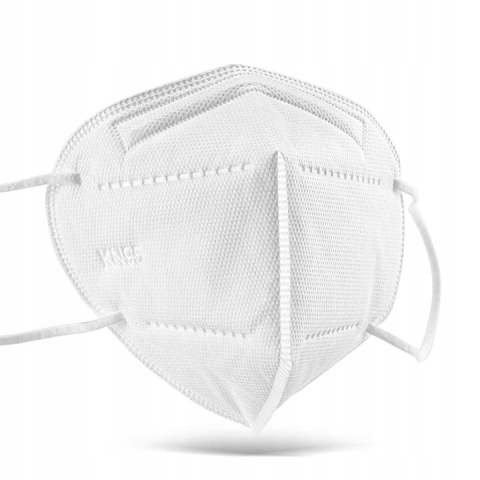 Set masca de protectie KN95 si viziera reutilizabila pentru adulti, filtrare ridicata, culoare alba [10]