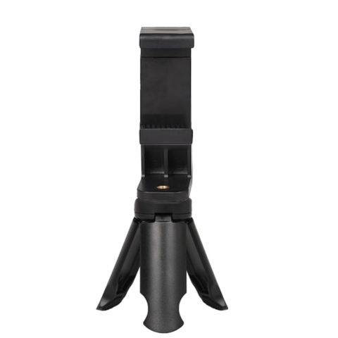 Trepiezi & Diverse - Set mini trepied pentru telefon 8.5 cm cu suport rotativ landscape-portret, montura 1/4 inch, ABS negru, prindere telefon 5.5–8 cm