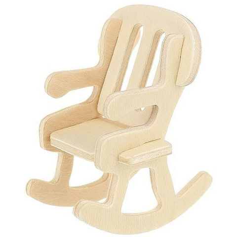 Set mobilier pentru casuta de papusi natur, 34 piese din lemn DIY, mobilier miniatural de asamblat si personalizat, 175 elemente, 3 ani+ [11]