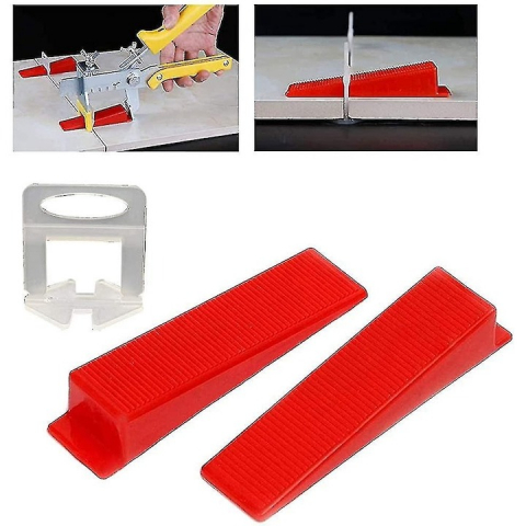 Set nivelare gresie 500 clipsuri de 1.5mm, 100 pene cu latimea de 22 mm si cleste de nivelare [3]