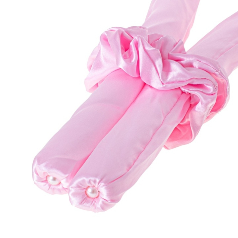 Set ondulator de par fara caldura, din spuma moale, accesorii incluse, roz – bucle uniforme si volum peste noapte, fara deteriorarea firului de par [3]