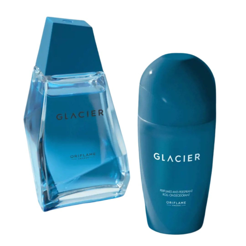 Set Oriflame Glacier pentru barbati, apa de toaleta 100 ml si deodorant roll-on antiperspirant parfumat 50 ml, aroma proaspata citrica aromatica [13]