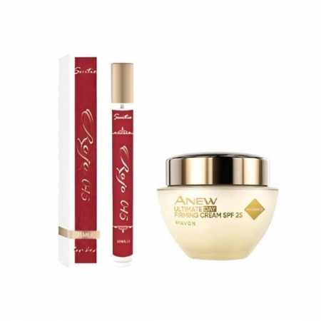 PARFUMURI & SETURI - Set parfum dama Sentio Rojo 045 35 ml si crema de fata Anew 45 ani +, de zi