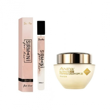PARFUMURI & SETURI - Set parfum dama Sentio Sirmani 35 ml si crema de fata Anew 45 ani +, de zi
