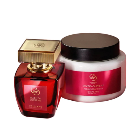 PARFUMURI & SETURI - Set parfum Oriflame Giordani Gold Essenza Supreme 50 ml si crema de corp Oriflame Giordani Gold Essenza Supreme 250 ml, aroma opulenta si sofisticata