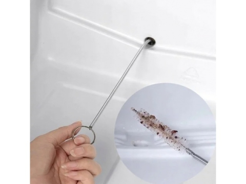 Set pentru curatarea frigiderului, perie nailon, racleta, ac, seringa, furtun, otel/plastic, alb [14]