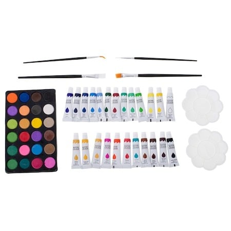 Set,trusa de pictura si desen pentru copii,creioane,markere,culori 145 piese - Roz [3]