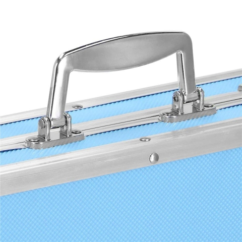 Set pictura si desen pentru copii, 145 piese, creioane, markere, acuarele, pasteluri, geanta aluminiu cu maner, albastru [5]