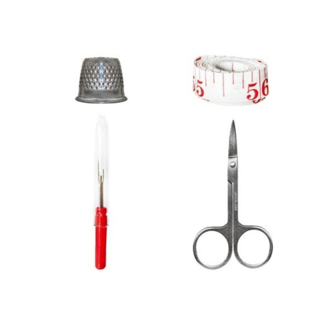 Set portabil pentru croitorie si reparatii textile, 70 accesorii esentiale in husa compacta, multicolor [5]