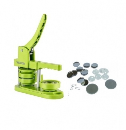 PAPETARIE & BIROTICA - Set complet Presa insigne 58 mm din otel + kit complet 1000 insigne 58 mm
