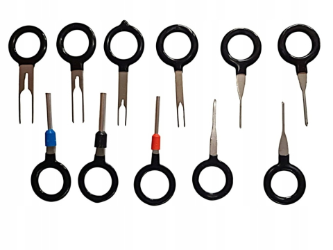 Set profesional 43 unelte pentru demontare tapiterie auto si radio, extractoare clipsuri, panouri, ornamente si conectori, cu geanta pentru organizare [2]
