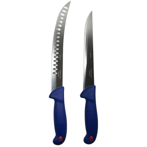 Cutite si tacamuri - Set profesional de macelarie, filetat, transat, degresat, feliat, 2 cutite