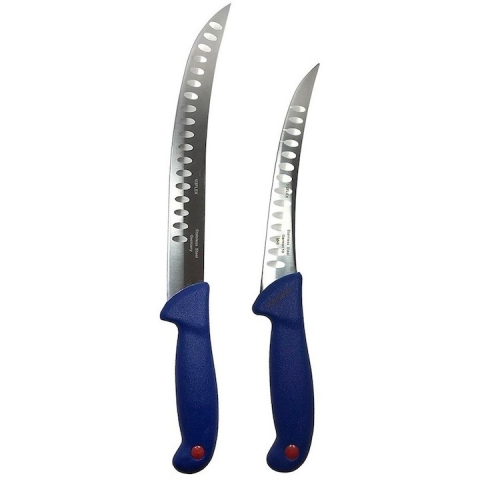 Set profesional de macelarie, transat, degresat, dezosat, otel carbon, 2 cutite, suport magnetic, masat pentru ascutit [3]