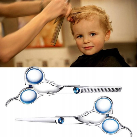Set profesional de tuns, 11 piese, accesorii incluse, 2 foarfece din otel, pelerina de coafor, piepteni [4]