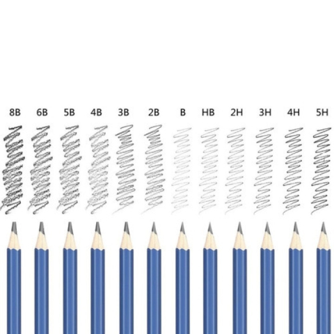 Set profesional desen, 73 piese, cu creioane grafit si colorate, husa textila, 30 x 21 x 3.5 cm [10]