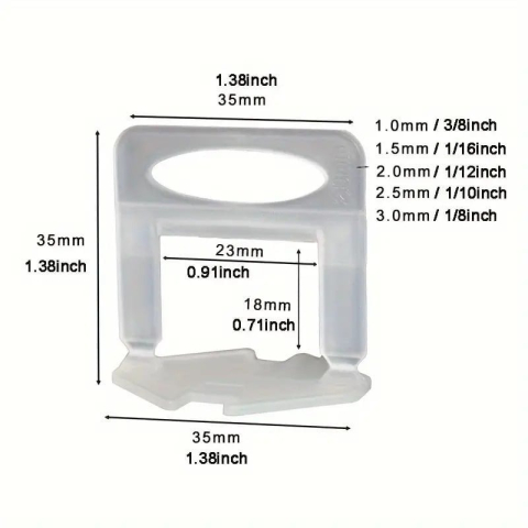 Set profesional nivelare gresie si faianta – 1000 clipsuri si 200 pene reutilizabile, sistem precis pentru aliniere perfecta a placilor ceramice [3]