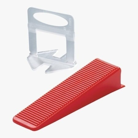 Set profesional nivelare gresie si faianta – 1000 clipsuri si 200 pene reutilizabile, sistem precis pentru aliniere perfecta a placilor ceramice [1]