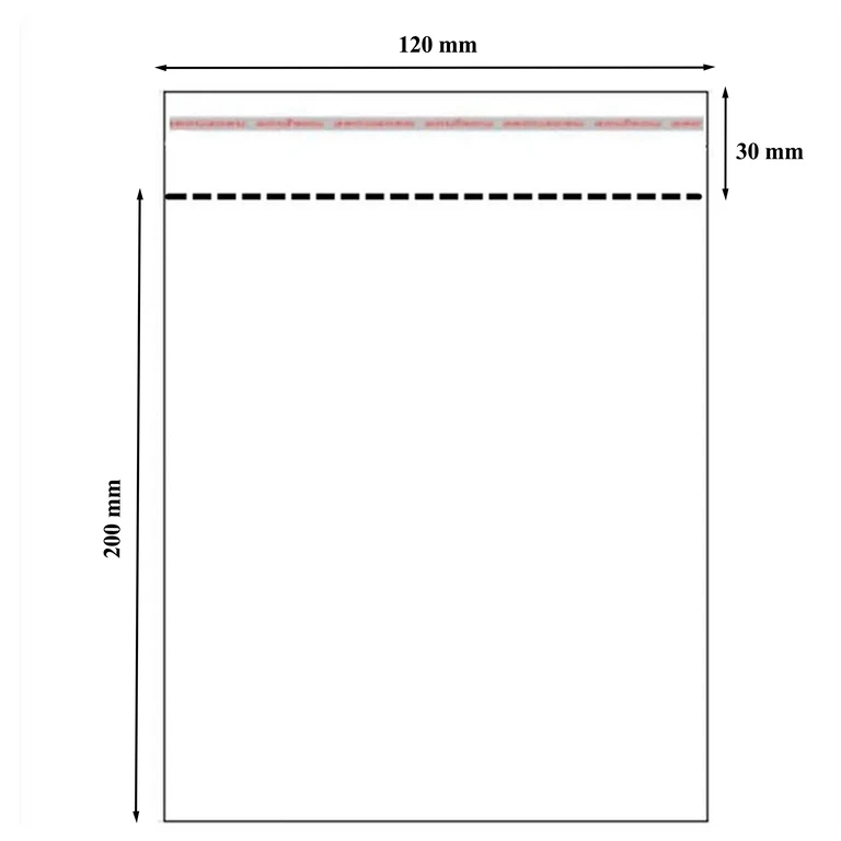 Set 100 pungi transparente autoadezive 12 x 20 cm, cu clapeta 3 cm [10]
