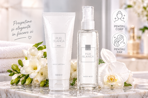 Set Pur Blanca pentru Femei, Lotiune de Corp 125 ml + Spray de Corp 100 ml, Avon [2]