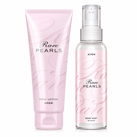 Parfumuri femei - Set Rare Pearls pentru Femei, Lotiune de Corp 125 ml + Spray de Corp 100 ml, Avon