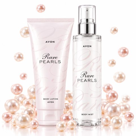 Set Rare Pearls pentru Femei, Lotiune de Corp 125 ml + Spray de Corp 100 ml, Avon [1]