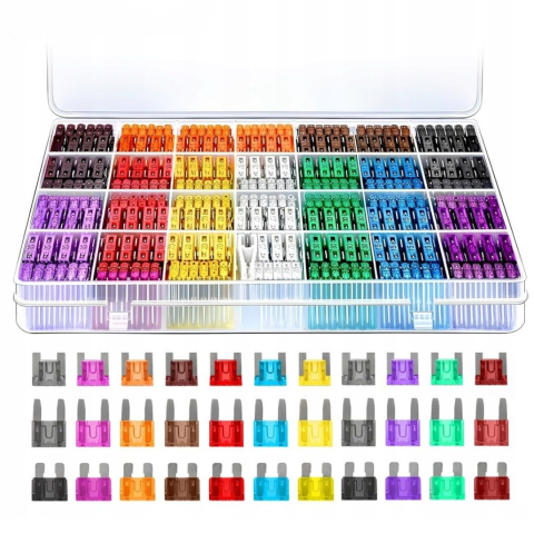 Set sigurante auto 300 buc, 2A-40A, Micro Mini Standard (ATO), organizator cu extractor, sigurante fuzibile pentru autoturisme, camioane, motociclete si rulote [2]