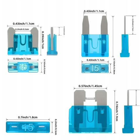 Set sigurante auto 300 buc, 2A-40A, Micro Mini Standard (ATO), organizator cu extractor, sigurante fuzibile pentru autoturisme, camioane, motociclete si rulote [7]
