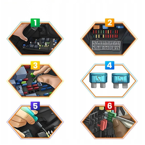 Set sigurante auto 300 buc, 2A-40A, Micro Mini Standard (ATO), organizator cu extractor, sigurante fuzibile pentru autoturisme, camioane, motociclete si rulote [6]