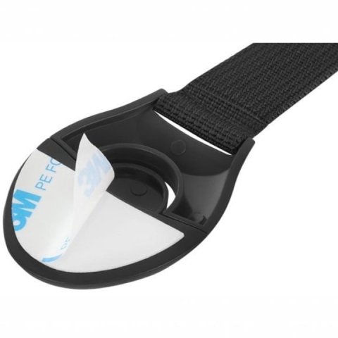 Set sigurante pentru usi si sertare, flexibile textile, ajustabile, cu adeziv 3M, pentru dulap, frigider, cuptor si mobilier, 6 bucati, negru [4]