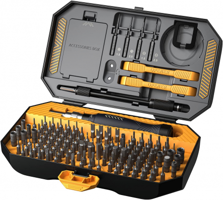 Scule auto - Set surubelnite profesionale, multifunctionale de precizie Jakemy 145in1 - Negru