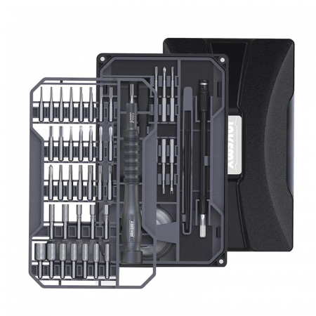 Scule auto - Set Surubelnite de Precizie multifunctionale, Jakemy 8172 Pro Tech, 64 Biti - Negru
