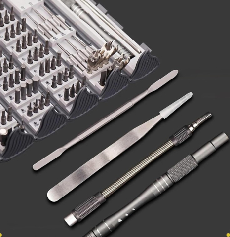 Set surubelnite de precizie 128 in 1, otel, biti magnetici, maner ergonomic [8]