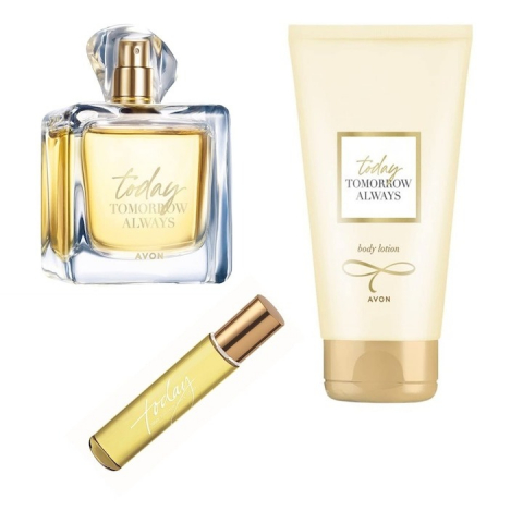 Set Ingrijire femei - Set TTA Today pentru Ea (parfum 50 ml, lotiune corp 125 ml, mini apa 10 ml)
