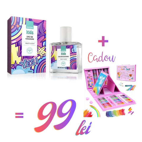 Parfumuri Unisex - Set valiza creativa pentru copii – 208 piese de pictura, desen si colorat, 3+, culori variate, creioane, markere, acuarele, pasteluri si accesorii artistice, in cutie portabila cu maner + parfum fruct