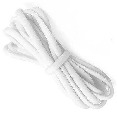 CASA & GRADINA - Sireturi albe 100 cm, elastice si ajustabile, cu legare prin nod, pentru incaltare confortabila, pantofi sport, casual, sneakers, copii si adulti
