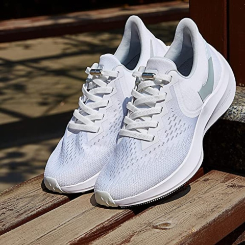 Sireturi fara legare, elastice, universale, inchidere cu capsule metalice, alb [1]